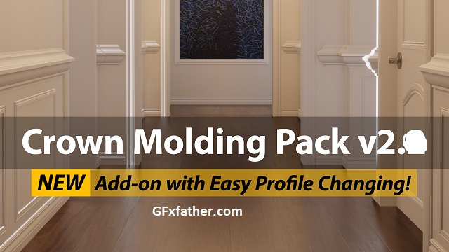 Crown Molding Pack For Blender Free Download