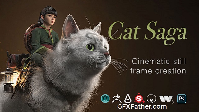 Wingfox Cat Saga create advanced 3D concept art model Free Download