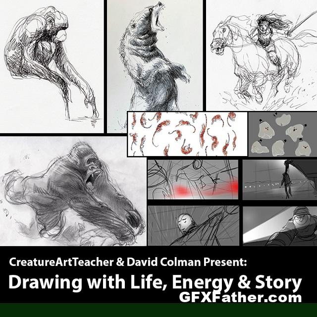 Creatureartteacher Drawing with Life Energy and Story by David Colman Free Download
