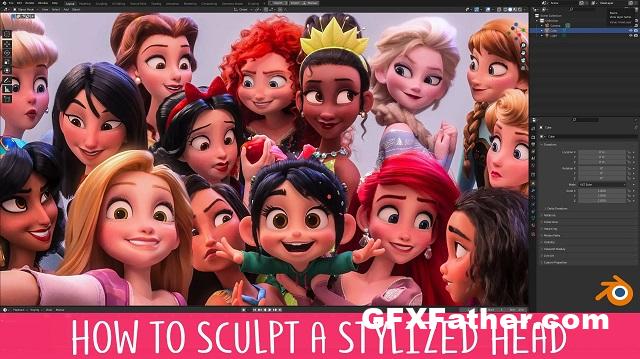 How to Sculpt a Stylized Head in Blender Free Download