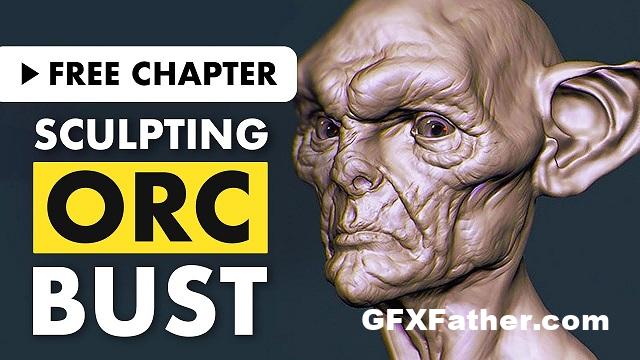 Flippednormals Concept Sculpting an Orc Bust Free Download