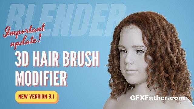 3D Hair Brush Blender Addon