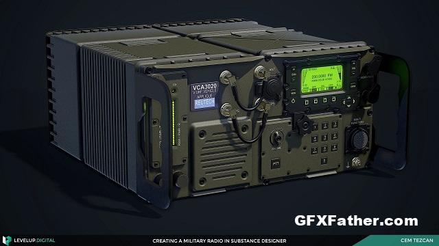 Creating a Military Radio in Substance Designer By Cem Tezcan