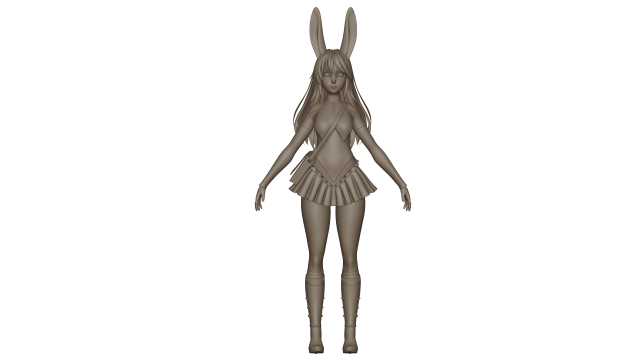 Bunny Girl Blender Full process videos