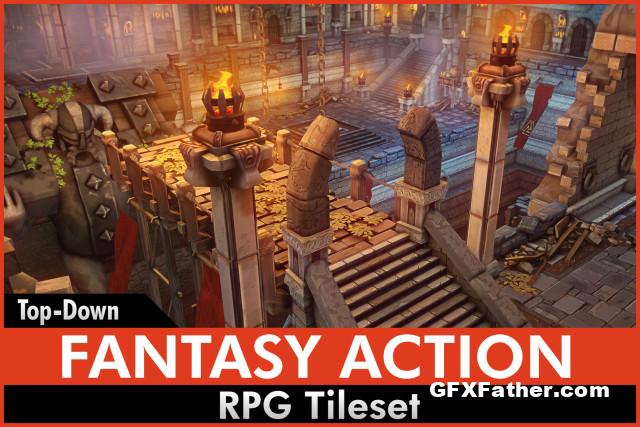 Fantasy Action RPG Tileset Unity Asset