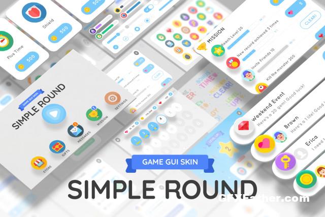GUI Kit Simple Round Unity Asset