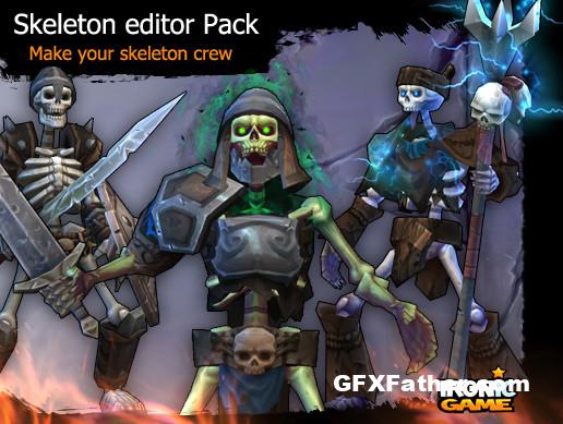 RPG Skeleton Army Editor Pack Unity Asset