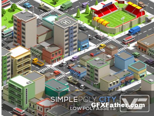 SimplePoly City - Low Poly Unity Assets