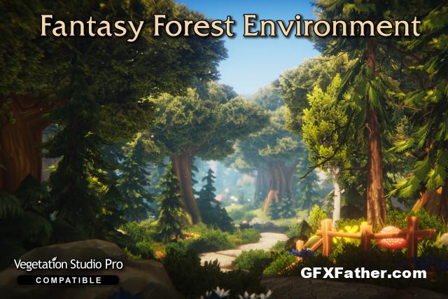 Stylized Fantasy Forest Environment Unity Asset