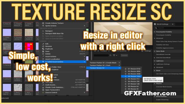 Unreal Engine Texture Resize