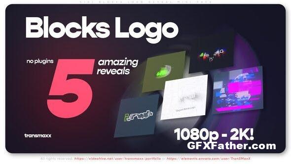 After Effects 5in1 Blocks Logo Reveal Mini Pack 38942557