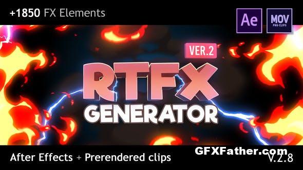 After Effects RTFX Generator [1850 FX elements] [After Effects + Pre-rendered clips] 19563523 V2.8