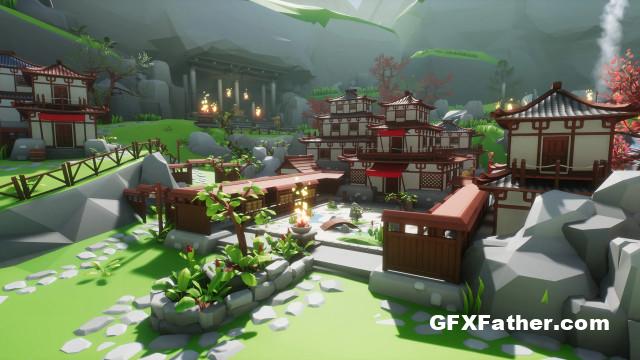Unreal Engine Asset Lowpoly Style Asia Environment V4.27