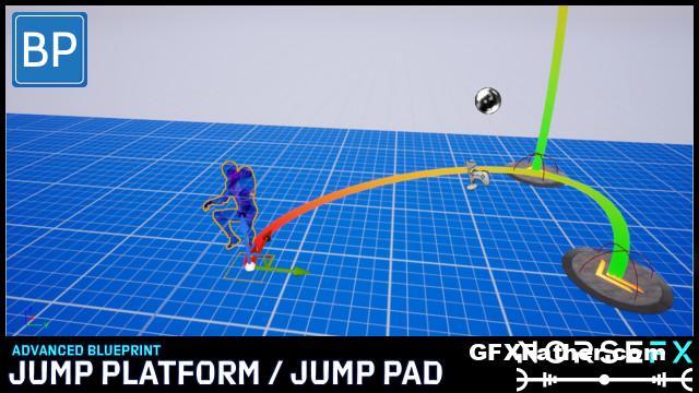 Unreal Engine Advanced Blueprint Jump Platform / Jump Pad (4.2x)