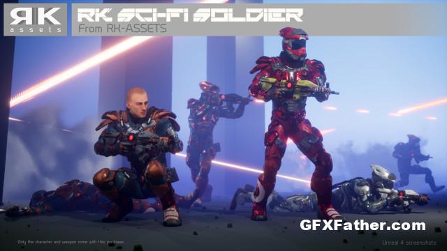 Unreal Engine RK Sci-Fi Soldier (4.26-4.27)