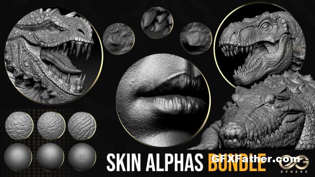 Artstation CGSphere Skin Alphas Bundle
