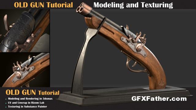Artstation OLD GUN Tutorial ( Modeling, Texturing, Lighting )