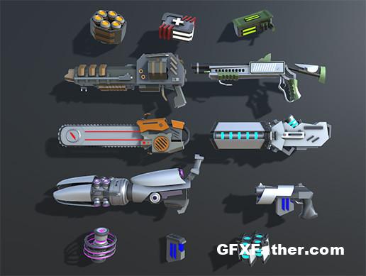 Unity Asset Colorful Sci-Fi Weapons and Items Pack v1.0 – GFXFather