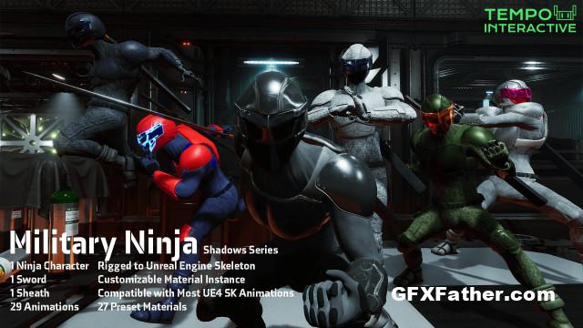 Unreal Engine Military Ninja Shadows Series (4.24 - 4.27, 5.0)