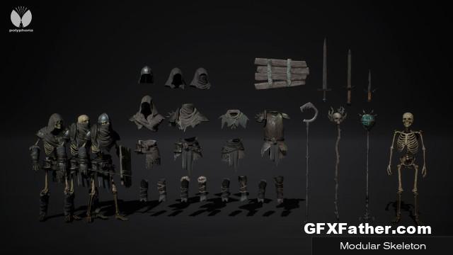 Unreal Engine Modular Skeleton (4.2x, 5.0)