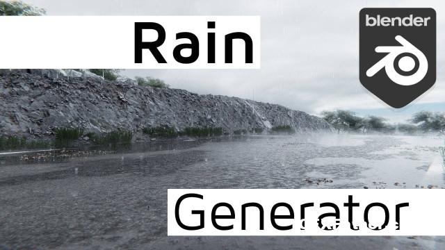 Rain Generator Blender Addon