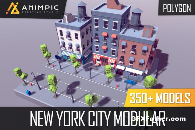 Unity Asset POLY New York City Modular v1.0