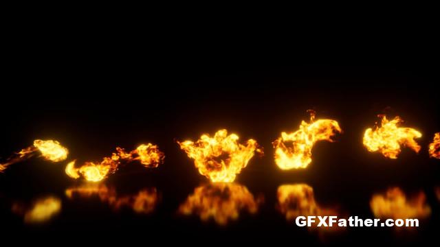 Unreal Engine Real Fire Pack 2d Effect Pack (4.2x, 5.0)