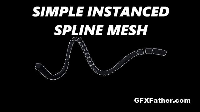 Unreal Engine Simple Instanced Spline Mesh (4.26-4.27, 5.0)