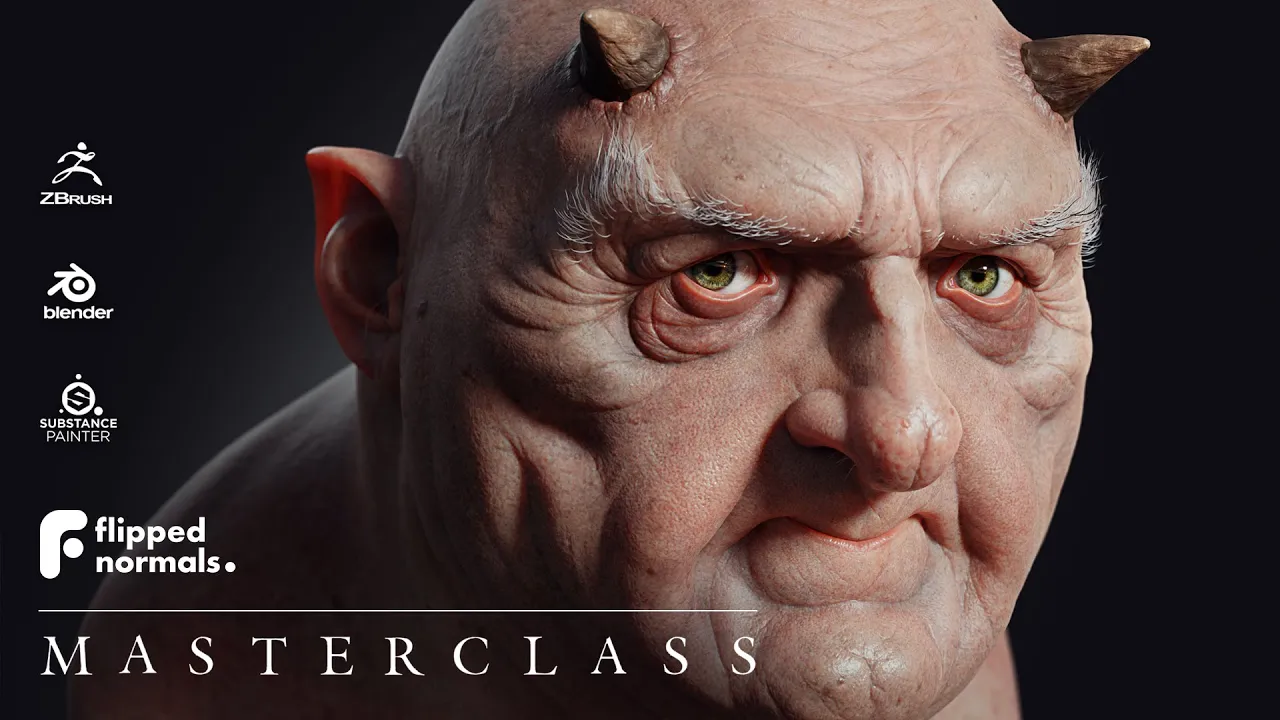 Flippednormals Realistic Character Portrait Masterclass