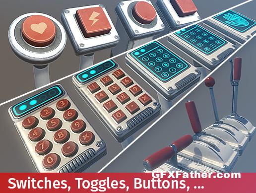 Unity Asset Buttons, Switches and Toggles v1.5