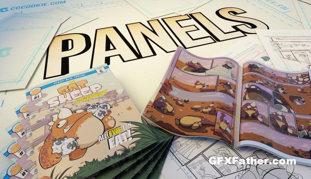 CGCookie - PANELS Create a Comic Book with Grease Pencil in Blender
