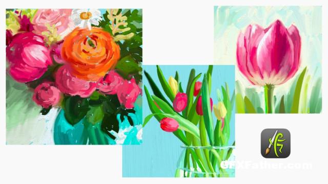Udemy Oil Painting Style for Beautiful Floral Art with ArtRage