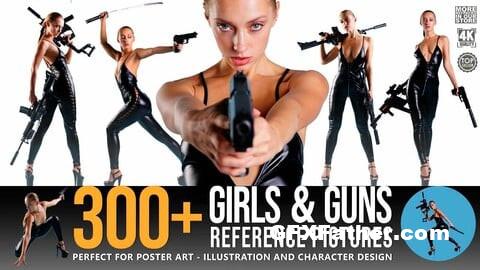 ArtStation 300+ Girls & Guns Reference Pictures