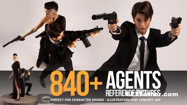 ArtStation 840+ Agents Reference Pictures