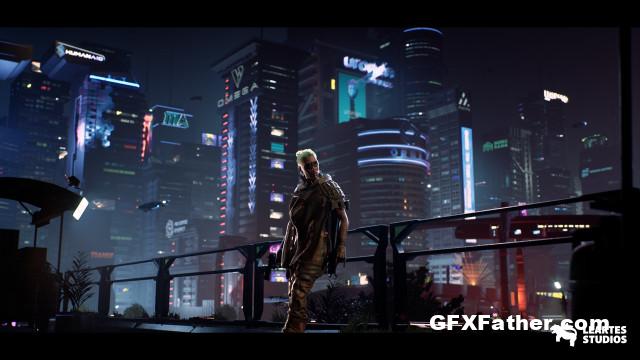 Unreal Engine Cyberpunk Gigapack ( Modular Environment Characters Vehicles Weapons ) v5.1