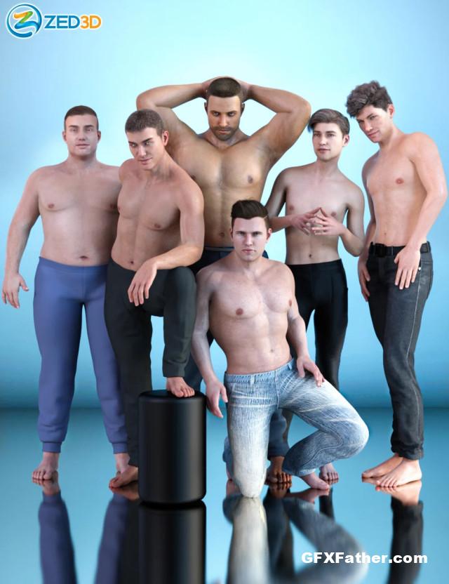 Z All Male Energy Shapes and Pose Mega Set Free Download