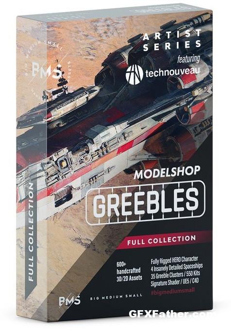 BigMediumSmall – Modelshop Greebles Collection Bundle FRee Download