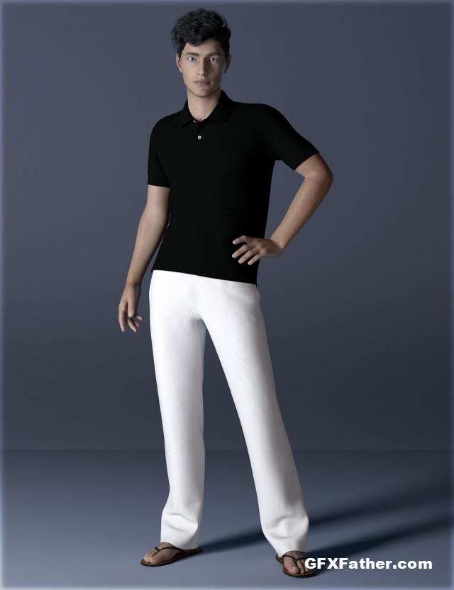 dForce H&C Polo Shirts Outfit for Genesis 8 Male(s) Free Download