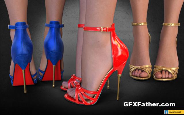 High Arched Stiletto Heel Sandals for G8F&G9F Free Download