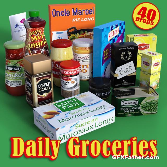 Daily Groceries for DS Iray Free Download