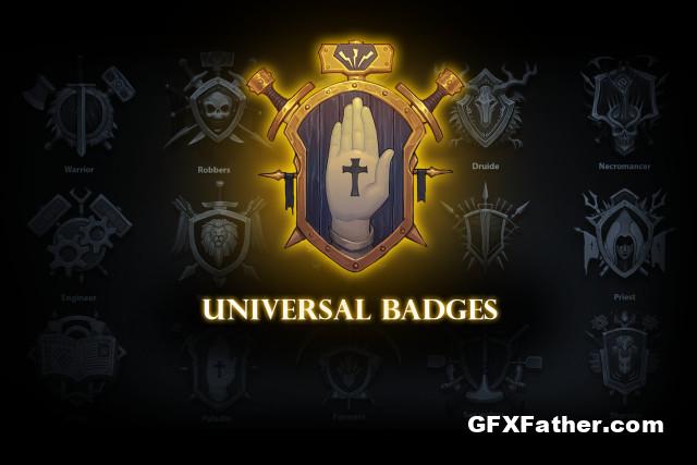 Unity Asset Universal Badges pack v1.0