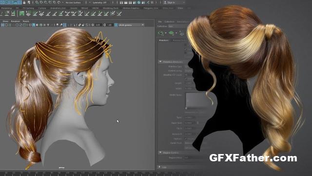 Gnomon Workshop - Creating a Female Hairstyle for Production with Maya XGen