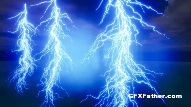 Unreal Engine Lightning & Electric Effect Alembics Pack (5.0 - 5.2)