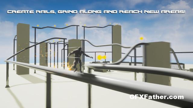 Unreal Engine Spline Grind Rail Builder (4.27, 5.1)