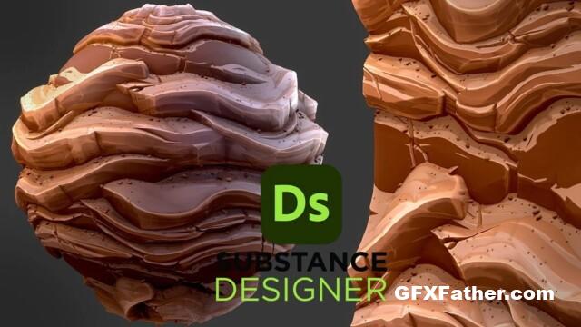 3dEx - Stylized Desert Rock - Substance 3D Designer