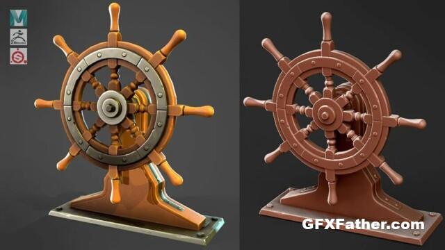 Gumroad - Stylized Ship Wheel - Maya, Zbrush, Substance Painter Videos