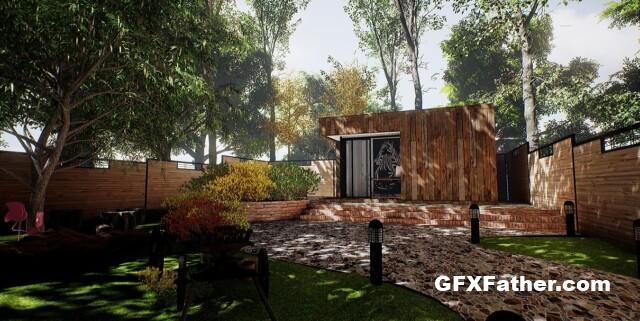 Gumroad - Unreal Archviz Exterior and Interior Tutorial The Garden Office