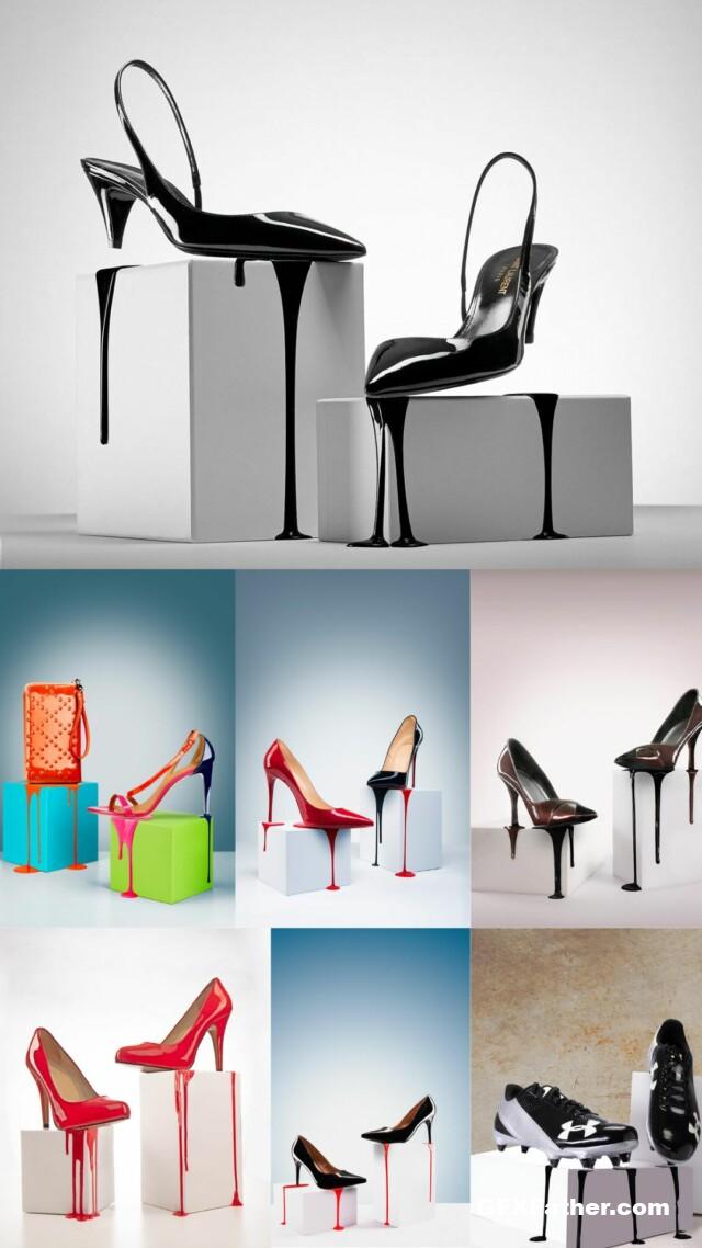 Photigy - Glossy Shoes: Advertising Product Photography Free Download
