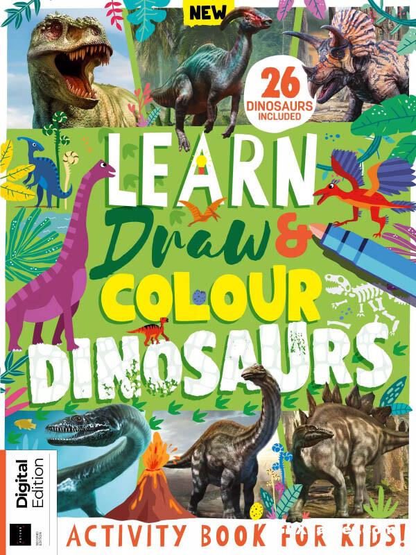 Learn Draw And Colour Dinosaurs Second Edition 2023 Pdf Free Download