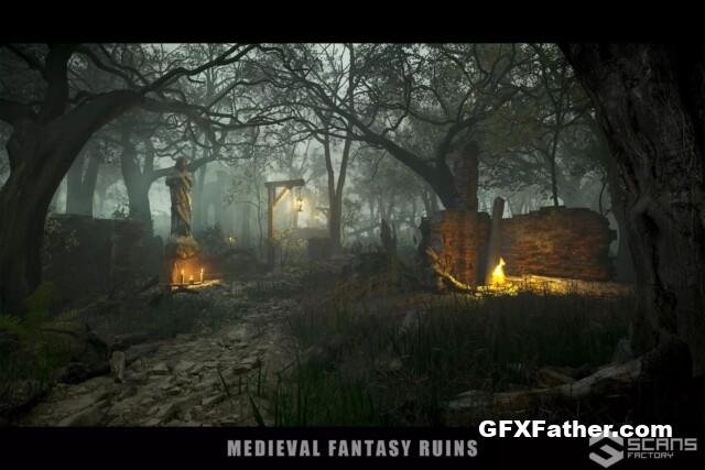 Unity Asset HDRP Medieval Fantasy Ruins - Dark Forest Environment v1.1